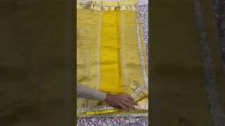 Super hit tissue item Jhanvi kapoor tissue inspired saree Single gold clr available in multiples 999