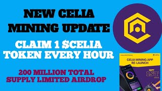 CELIA MINING NEW UPDATE/ CLAIM FREE  1 $CLEIA WORTH 5$ DAILY/CELIA TOKEN AIRDROP