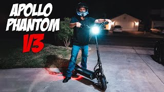 Apollo Scooter V3 // Night Trip with Lights & RANGE