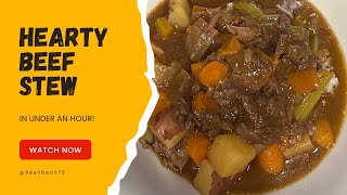 Hearty Beef Stew in Under an Hour! | Cooking with Reen