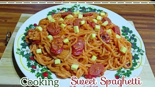 Sweet Spaghetti | Mers Cuisine (Mixed Vlog)  my own version recipe