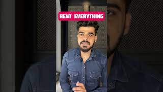 Rent Everything you want | finance #ytshortsindia