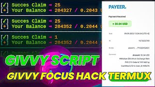 Givvy Focus App Earn Unlimited Coins Via Termux | Earn Money Online | Make Money Online 2024