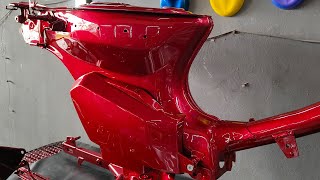 REPAINT HONDA EX5 DREAM / ORIGINAL RED