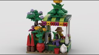 Blossoming Creativity: A Flowers Stand MOC