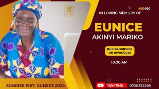 Eunice Akinyi Mariko 1962-2023 || Burial service