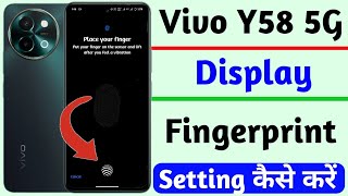 vivo y58 display fingerprint setting | Display Fingerprint Lock Setting On Vivo Y58