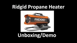 Ridgid 18v Hybrid Propane Heater Unboxing/Review