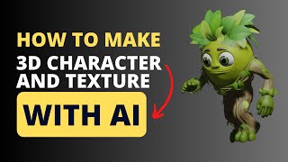 How to create AI generated 3D character with animations with texture