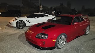 1995 Toyota Supra Upgraded Turbo E85 vs Built N/A 2017 C7 Corvette E85