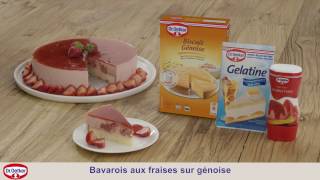 Idée recette: Bavarois aux fraises sur génoise