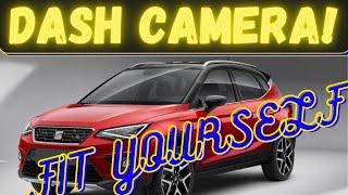 SEAT Arona how to fit a dash camera yourself easily 2017 on with hardwire kit Nextbase where to wire