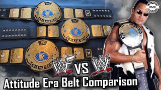 2001 WWF Attitude Belt vs 2015 WWE Attitude Belt remake