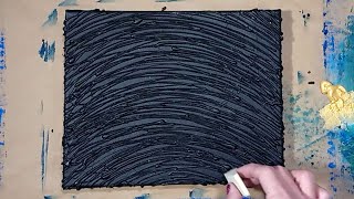 Painting a Textured Canvas with Gold Demonstration