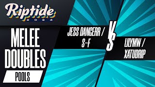 Jess Dangerr/S-F vs LilyMW/xatudrip - Riptide 2024 - Melee Doubles - Pools