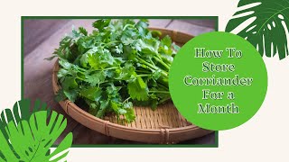 How To Store Coriander For A Whole Month | Ramadan Tips | Shorts