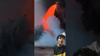 Lawa #lawak #lava #volcano #fire #ship #nature #ocean #trending #experiment #magician #funny