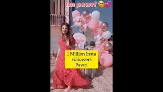 #Pawrigirl 1 Million Insta followers surprise party #Pawrihorihai #Shorts