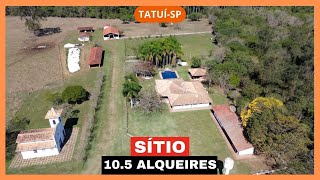 Sítio de 10.5 alqueires  à venda em Tatui-SP.