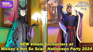 NEW Disney Villain Encounters at Mickey’s Not So Scary Halloween Party 2024 - Maleficent +