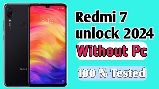 Redmi 7 password remove || Redmi 7 new trick Google account remove 2024 || redmi 7🔓 without pc