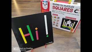 MAGNETIC PUZZLES SQUARES by Play Panda (TOY REVIEW)