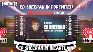 Ed Sheeran in iHeartLand Concert in Fortnite - Chapter 4 Season 4