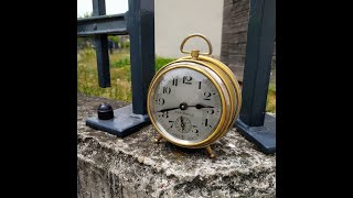 1922 ALARM CLOCK TAPAGEUR by Duverdrey and Bloquel #AntiqueClocksDepot