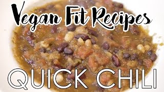 Quick Vegan Chili Recipe  |  Healthy Spicy Low Sodium Chili  |  Vegetarian Chili Recipes