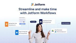 Webinar: Streamline and Make Time With Jotform Workflows