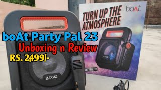 boAt PartyPal 23 Wirless Party Speakers⚡Unboxing nd Review in Hindi #Bluetoothspeaker@rkcreations03