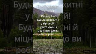 Перше Послання до Коринтян 16:13-14 #shorts #bible #christian