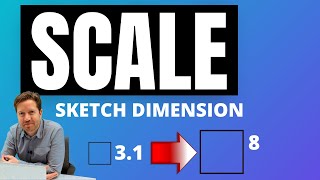 Fusion 360 - Scale To Size (Sketch Dimensions)