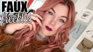 EASY FAUX FRECKLES MAKEUP TUTORIAL