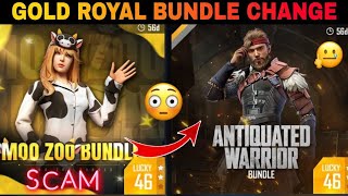 Gold Royal Bundle Change Free Fire Max | Gold Royal Bundle Change Kyu Hua? free fire scam gold royal