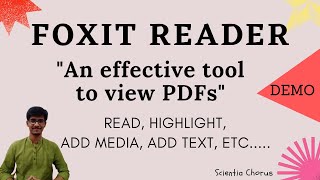 FOXIT PDF READER | An easy tool to use PDFs effectively | Read, Highlight, Add text, Etc..| Demo |