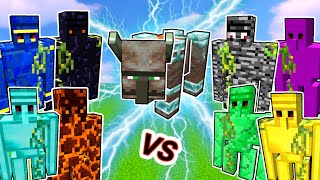 Ravager Vs. All Golems in Minecraft