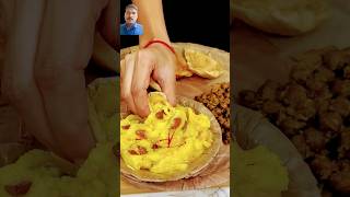 Navratri Special Halwa Puri ASMR Cooking-|| #shorts #food#navratri #asmr #recipe..#kheer #kheerlover