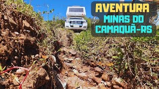 DE CAMPER NAS MINAS DO CAMAQUÃ | AVENTURA OFF ROAD | HISTÓRIA, formações rochosas e trilha