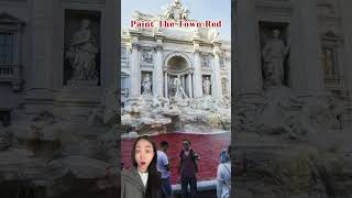 Paint The Town Red#shorts  #trending  #life  #sharing  #art  #funny #shortvideo  #italy #dojacat