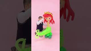 Make a mermaid with balloons | Cerative Baloon Twist #short #balloon