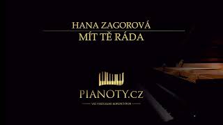 Hana Zagorová - Mít tě ráda (klavírní doprovod / karaoke)