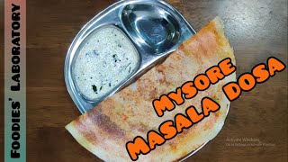 Mysore Masala Dosa | Masala dosa | Foodies' Laboratory