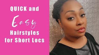 16 QUICK and EASY Loc Hairstyles | Simple Ways to STYLE Short LOCS