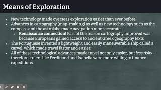 Causes of Exploration