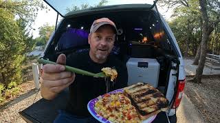 HOBO Breakfast & MORE Racoons! Solo Truck Camping Adventures