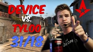 dev1ce |Astralis| 1440p@60fps POV | 31/18  vs. TyLoo | de_mirage