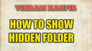 How to Enable Folder Option If your Folder Option not show