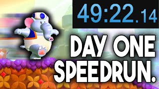 I did a Super Mario Bros Wonder Speedrun on release day...