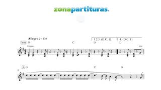 Partitura "Violento tu amor"